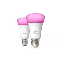 2 becuri led rgb inteligente philips hue a60, bluetooth, e27, 9w (75w), 1100 lm, lumina alba si color (2000-6500k),  Becuri si Tuburi LED | electropc.ro