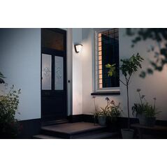 Aplica pentru exterior philips kiskadee, 1xe27, max 42w, ip44, 140x197x212mm, antracit,  Aplice de exterior | electropc.ro