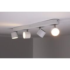 Bara cu 4 spoturi led philips myliving star, 3w (35w), 230v, lumina alba calda 2700k, 670 lumeni, durata de viata 15000 ore, ip20, culoare alb, material aluminiu,  Lampi de interior | electropc.ro
