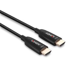 Cablu lindy hdmi 8k60, fibra optica hybrid, lungime 50m, rezolutie maxima 7680x4320@60hz 4:2:0 10bit, 3840x2160@120hz 4:4:4 10bit, latime de banda 48gbps, negru,  Cabluri video | electropc.ro