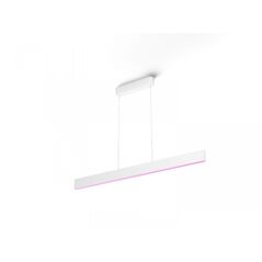 Pendul led rgb philips hue ensis, bluetooth, 79w (175w), 5500 lm, lumina alba si color (2200-6500k), ip20, 129.8cm, alb,  Lampi de interior | electropc.ro