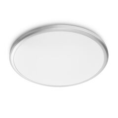 Plafoniera led philips spray cl260, 12w, 1200 lm, lumina calda (2700k), ip44, 28.7cm, metal/plastic, argintiu,  Lampi de interior | electropc.ro
