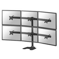 Suport de birou neomounts by newstar fpma-d700dd6, diagonala maxima 27", greutate maxima 8kg, suporta 6 monitoare, vesa 100x100, negru,  Suporturi TV & Monitor | electropc.ro