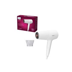 Uscator de par philips bhd500/00, 2100w, tehnologie thermoshield, ingrijire cu ioni, 2 setari de viteza, 3 setari de temperatura, cap de coafare 14 mm, alb,  Uscatoare de par | electropc.ro