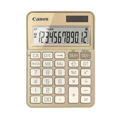 """calculator birou canon ks-125kb-gd, gold, 12 digits, 29 keys, dual power, m+, m-,rm/cm, tax+, tax-""",  Calculatoare birou | electropc.ro