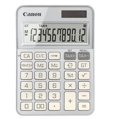 """calculator birou canon ks-125kb-sl, silver, 12 digits, 29 keys, dual power, m+, m-,rm/cm, tax+, tax-""",  Calculatoare birou | electropc.ro