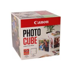 Canon pp-201 5x5 photo cube white, 40 coli glossy 5"x5", 10 rame foto clear.,  Hartie foto | electropc.ro