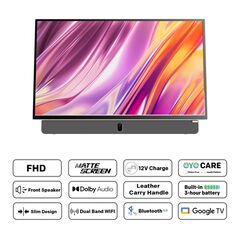 Televizor portabil metz led 24mpe7000, 60 cm, smart google tv , full hd, 220/12v, 3h battery, clasa e (brand german),  Televizoare | electropc.ro