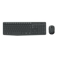 Kit tastatura + mouse wireless logitech mk235, interfata usb, distanta de operare pana la 10m, 100 taste, rezolutie mosue 1000 dpi, gri,  Kit mouse tastatura | electropc.ro
