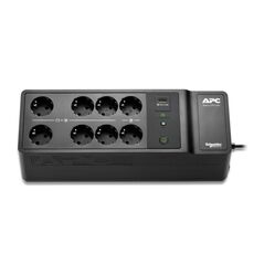 Apc back-ups, 500va/300w floor/wall mount, 230v, 8x cee 7/3 schuko outlets, usb type a port, user replaceable battery,3 ani garantie echipament si 2 ani garantie baterie,  UPS | electropc.ro