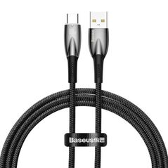Cablu alimentare si date baseus glimmer, fast charging data cable pt.smartphone, usb la usb type-c 100w, 1m, negru,  Cabluri periferice | electropc.ro