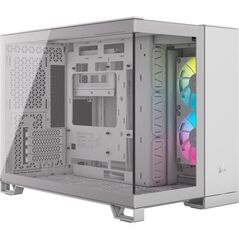 Carcasa corsair icue link 2500x micro atx dual chamber alb,  Carcase | electropc.ro