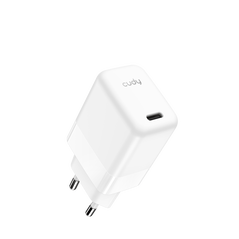 Cudy 30w usb-c charger, gan, 1 usb-c port, qc+pd 3.0, eu plug, for iphone 12 series and above, galaxy, ipad, macboook air and more,  Incarcatoare telefoane | electropc.ro
