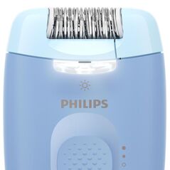 Epilator cu fir philips seria 4000 bre247/00, 2 viteze, 4 accesorii, retea, albastru, l x a x i (mm) 50x120x145,  Epilatoare | electropc.ro