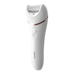 Epilator umed si uscat philips seria 8000 bre730/10, 7 accesorii, 32 pensete, utilizare fara fir, 2 setari viteza, opti-light, discuri ceramice, argintiu, l x a x i (mm) 65x210x185,  Epilatoare | electropc.ro