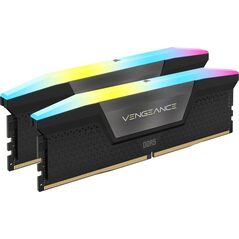 Memorie ram corsair vengeance rgb 32gb (2x16) ddr5, 6000mhz, cl38, 1.35v, xmp 3.0, negru, kit of 2,  Memorii RAM Desktop | electropc.ro