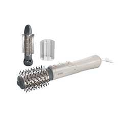 Perie rotativa cu aer cald philips seria 7000 bha710/00, 1000w, ingrijire cu ioni, 2 accesorii, setare temperatura de ingrijire, peri naturali, invelis ceramic din turmalina,  alb/crem, l x a x i (mm) 345x150x95,  Perii de par electrice | electropc.ro