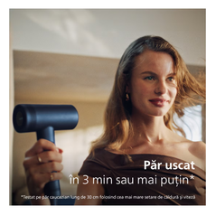 Uscator de par philips cu thermoshield advanced seria 8000 bhd839/00, 1400w, tehnologie thermoshield, 3 viteze, 4 trepte, temperatura, albastru, l x a x i (mm) 73.3x181.7x301,  Uscatoare de par | electropc.ro