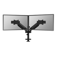 Brat dublu monitor neomounts ds65s-950bl2; pentru display-uri cu diagonale 24"-34", sistem de prindere vesa 75x75~100x100, greutate maxima suportata 11 - per ecrankg, full motion, tilt +70°, swivel 90°, rotate 90°; gas spring; culoare negru. garantie 5 an,  Suporturi TV & Monitor | electropc.ro