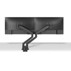 Brat dublu pentru monitor neomounts, tip full motion, pentru display-uri cu diagonale 17"-32", sistem de prindere vesa 75x75~100x100mm, greutate maxima suportata 9 kg per ecran, tilt +45°, -45°, swivel +90°, -90°, rotate +180°, -180°, reglabil pe inaltime,  Suporturi TV & Monitor | electropc.ro