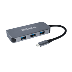D-link dub-2335 6-in-1 usb-c hub with hdmi, gigabit ethernet and power delivery, 1* usb-c connector, 1* hdmi port, 3* usb type- aport (usb 3.0), 1* gigabit ethernet, 1* usb-c powerdelivery.,  Docking stations | electropc.ro