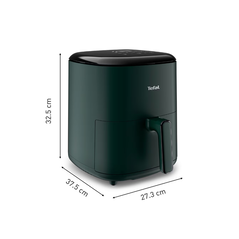 Friteuza cu aer cald tefal easy fry max ey245310, capacitate 5l, 1500 w, 10 programe automate, ecran tactil, vas detasabil antiaderent, oprire automata, carte de retete inclusa, verde,  Friteuze | electropc.ro