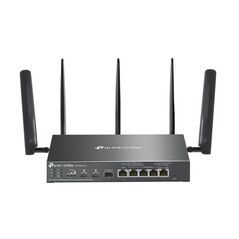 Omada 4g+ cat6 ax3000 gigabit vpn gateway with 4-port poe+ port: 1× gigabit sfp wan/lan port, 1× gigabit rj45 wan port, 4× gigabit wan/lan rj45 ports, 2 nano sim slot (4g+ cat6) spec: 802.3 at/af, 4 ports with 45w poe power, desktop & wall-mount steel cas,  Routere | electropc.ro