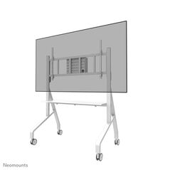 Stand podea mobil/fix neomounts fl50-575wh1; pentru display-uri cu diagonale 65"-110", sistem de prindere vesa 100x100~1100x600, greutate maxima suportata 125kg, fix; lockable - lacătul nu este inclus; culoare alb. garantie 5 ani,  Suporturi TV & Monitor | electropc.ro