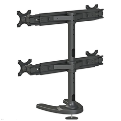 Suport cvadruplu monitor de birou neomounts fpma-d700dd4; pentru display-uri cu diagonale 19"-30", sistem de prindere vesa 75x75~100x100, greutate maxima suportata 8kg - per ecran, full motion, tilt +180°, swivel +180°, rotate +360°; inaltime reglabila ma,  Suporturi TV & Monitor | electropc.ro