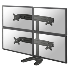 Suport cvadruplu monitor de birou neomounts fpma-d700dd4; pentru display-uri cu diagonale 19"-30", sistem de prindere vesa 75x75~100x100, greutate maxima suportata 8kg - per ecran, full motion, tilt +180°, swivel +180°, rotate +360°; inaltime reglabila ma,  Suporturi TV & Monitor | electropc.ro