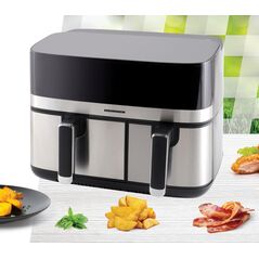 Friteuza dubla cu aer cald heinner produal fusion haf-h9db17bks,  Friteuze | electropc.ro
