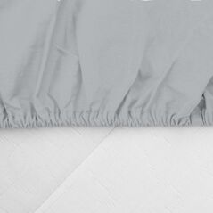 Cearceaf pat cu elastic 90x200 cm gri,  Cearceafuri de pat | electropc.ro