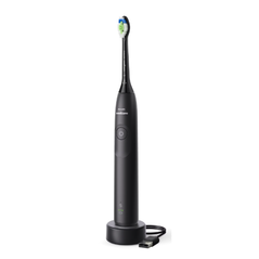 Periuta de dinti electrica philips sonicare hx7101/01, 62.000 miscari/minut, autonomie 21 zile, 1 mod periere, 2 intensitati, senzor  presiune integrat, functia brushsync, inclus capat de periere otimal white, negru,  Periute electrice de dinti | electropc.ro
