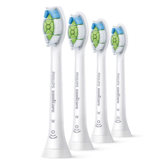 Rezerve philips sonicare optimal white hx6064/87, pachet de 4 capete de periere, standard, click-on, sincronizarea modurilor brushsync, alb, l x a x i (mm) 60x25.7x230.5,  Accesorii | electropc.ro
