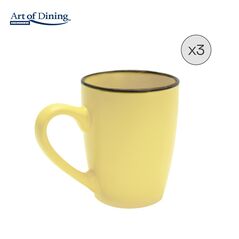 Set 3 cani ceramica 354 ml, medeea, art of dining,  Cani & Cesti | electropc.ro