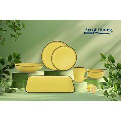 Set 3 cani ceramica 354 ml, medeea, art of dining,  Cani & Cesti | electropc.ro