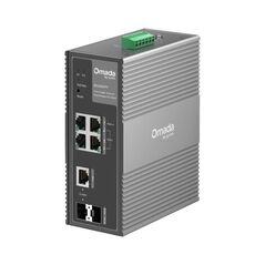 Switch industrial easy managed, 6 porturi:4× gigabit rj45 ports (1× poe++, 3× poe+), 1× gigabit combo rj45/sfp slot, 1× gigabit sfp slot, capacitate switch 12 gbps,  Switch-uri | electropc.ro