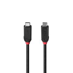 Cablu lindy 2m usb4 240w type c, 40 gbps, black line,  Cabluri periferice | electropc.ro