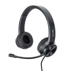 Casti lindy office, interfata usb-c, impendanta 32 ohm, nivel sunet < -79dba, frecventa raspuns 20 - 20k hz, negru,  Casti audio | electropc.ro