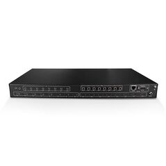 Switch lindy 8x8 hdmi 4k60 matrix, latime de banda suportata 18gbps, rezolutie maxima 3840x2160@60hz rgb 8bit, led / lcd display: oled, negru,  Switch-uri audio-video | electropc.ro