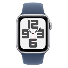 Apple watch se gps + cellular 44mm silver aluminium case with denim sport band - m/l,  SmartWatch-uri | electropc.ro