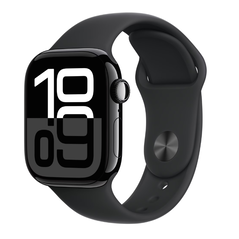 Apple watch series 10 gps + cellular 42mm jet black aluminium case with black sport band - m/l,  SmartWatch-uri | electropc.ro