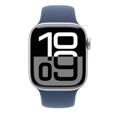 Apple watch series 10 gps 42mm silver aluminium case with denim sport band - m/l,  SmartWatch-uri | electropc.ro