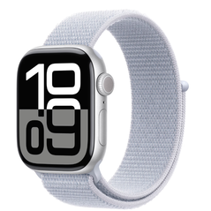 Apple watch series 10 gps 46mm silver aluminium case with blue cloud sport loop,  SmartWatch-uri | electropc.ro