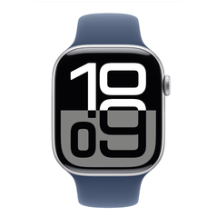 Apple watch series 10 gps 46mm silver aluminium case with denim sport band - s/m,  SmartWatch-uri | electropc.ro