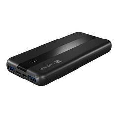 Baterie externa natec, capacitate 10000 mah, 3 porturi usb, baterie li- polymer, negru,  Baterii portabile | electropc.ro