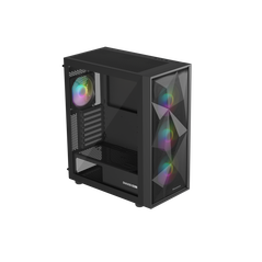 Carcasa genesis diaxid 605 mid tower argb negru, tempered glass, sloturi expansiune 7, drive bays: 2x3.5" 3x2.5", ventilatoare suportate: 8 (spate: 1x120mm, fata: 3x120mm sau 3x140mm, sus: 2x120mm sau 2x140mm, jos: 2x120mm), ventilatoare incluse: 4 (spate,  Carcase | electropc.ro