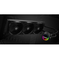 Cooler procesor genesis hydria 360 negru, dimensiune radiator 397x120x27mm, 3 ventilatoare argb, viteza ventilatoare: 500-1550 rpm, airflow ventilatoare: 80 cfm, suport amd: am4/am5, suport intel: lga 1151/1156/1150/1200/1700/1851,  Ventilatoare carcasa | electropc.ro