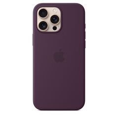 Iphone 16 pro max silicone case with magsafe - plum,  Accesorii | electropc.ro