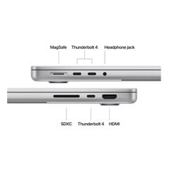 Macbook pro 14.2"/apple m4 pro (cpu 14-core, gpu 20-core, neural engine 16-core)/24gb/1tb - silver - int kb,  Laptopuri | electropc.ro